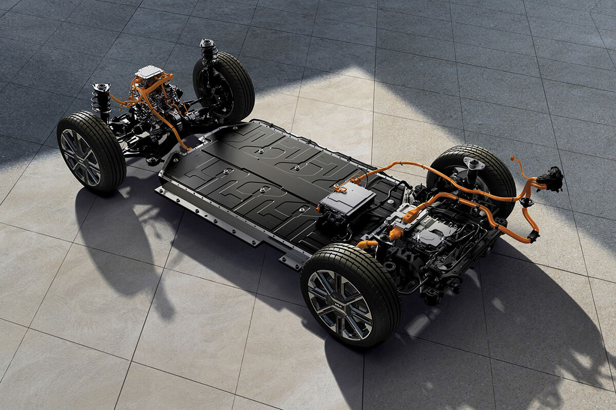 Kia EV6 GT Batterieaufbau Karosserie