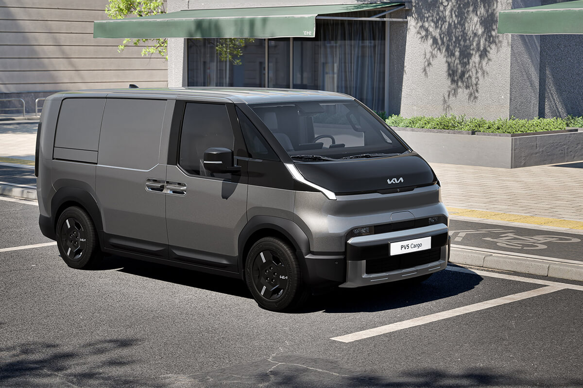 Kia PV5 Cargo, Außenansicht seitlich