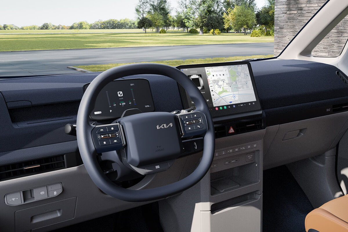 Kia PV5 Passenger Innenraum, Fahrerbereich