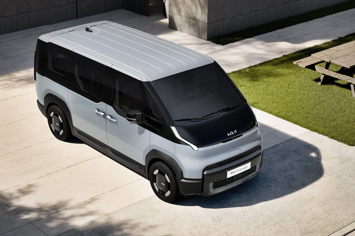 Kia PV5 Passenger, Außenansicht seitlich