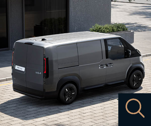 Der Kia PBV Cargo Rückansicht